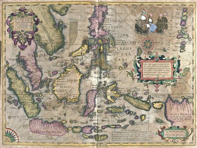 Ostindien mit Borneo und Philippinen von Gerardus Mercator