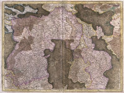 Unbetitelte Karte von Brabant: Belgien und Niederlande (Gravur) von Gerardus Mercator