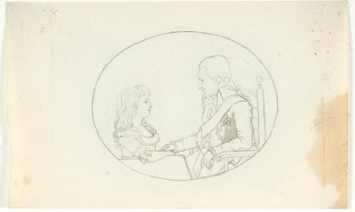 Erbprinz Frederik mit dem Erbprinzen (Chr. VIII) von Gerhard Ludvig Lahde