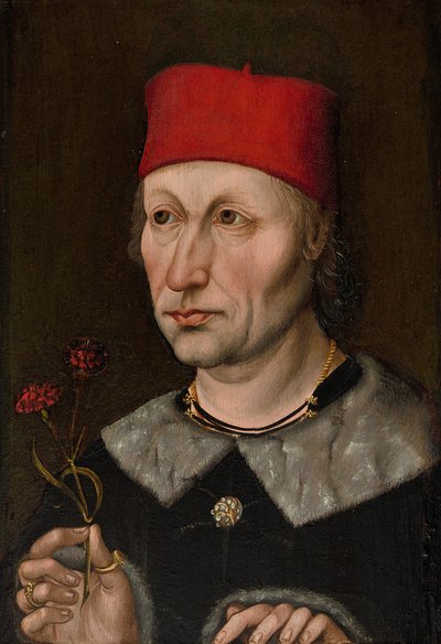 Porträt eines Mannes mit roter Mütze von German