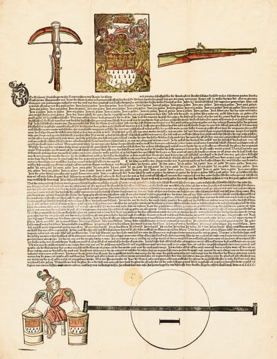 Flugblatt: Einladung zu einem Waffenwettbewerb von German 16th Century