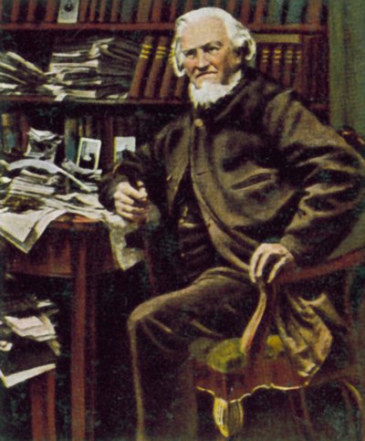 Hoffmann von Fallersleben, deutscher Dichter von German Photographer