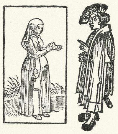 Ein Holzschnitt einer Szene aus der Geschichte von Till Eulenspiegel (Stich) von German School