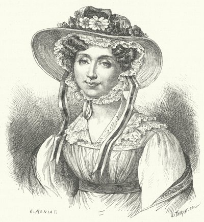 Adelaide, Prinzessin von Orléans (Stich) von German School