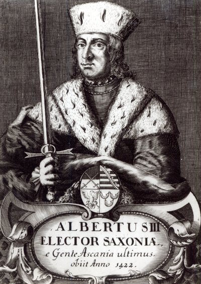 Albert III., letzter Kurfürst von Sachsen der Askanischen Dynastie von German School