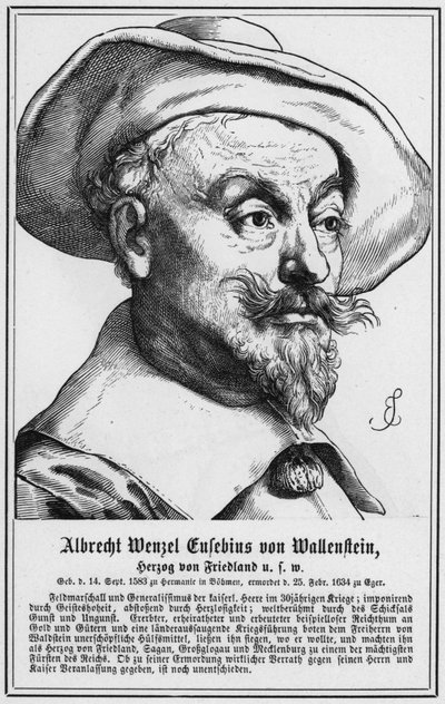 Albrecht Wenzel Eusebius von Wallenstein, Herzog von Friedland usw. von German School