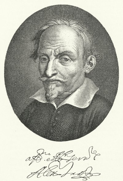 Alessandro Tassoni, italienischer Dichter und Schriftsteller (Stich) von German School