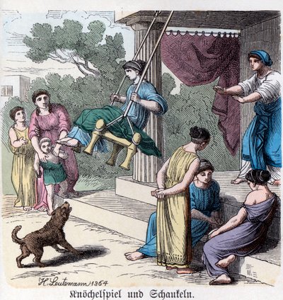 Alte Geschichte. Griechenland. Griechische häusliche Spiele ... von German School