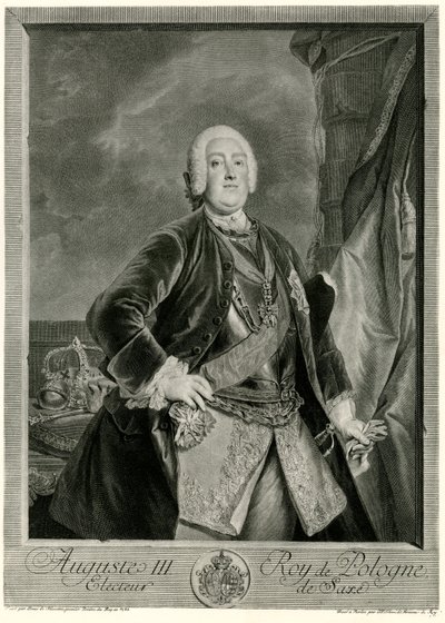 Augustus III. (1696-1763) König von Polen von German School