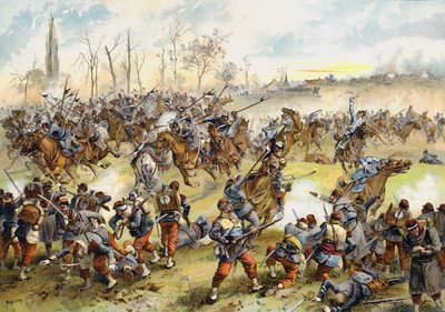 Schlacht von St. Quentin, Deutsch-Französischer Krieg, 19. Januar 1871 von German School