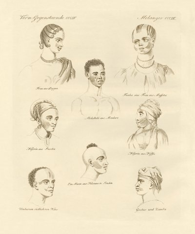 Schwarzer Stamm in der Mitte Afrikas von German School