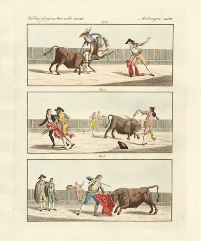 Stierkämpfe der Spanier von German School