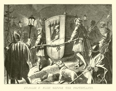 Karl V. flieht vor den Protestanten von German School