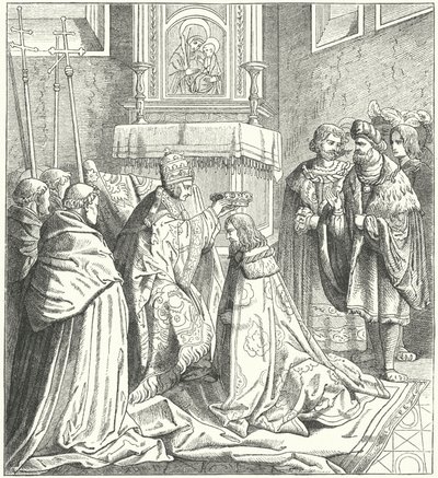 Krönung des Heiligen Römischen Kaisers Friedrich III. von German School