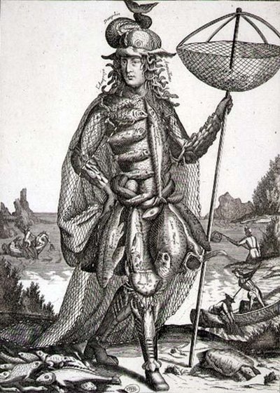 Kostüm für einen Fischer, veröffentlicht von Gerard Valck, ca.1690 von German School