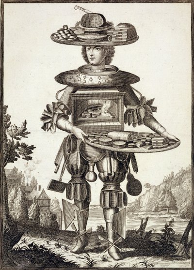 Kostüm für einen Konditor, veröffentlicht von Gerard Valck (16512-1726) ca. 1690 von German School