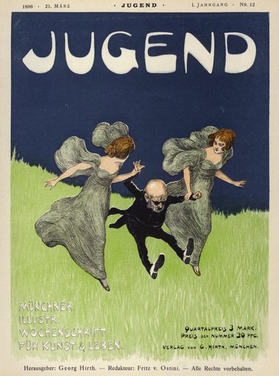 Titelillustration für die Zeitschrift Jugend, 1896 von German School