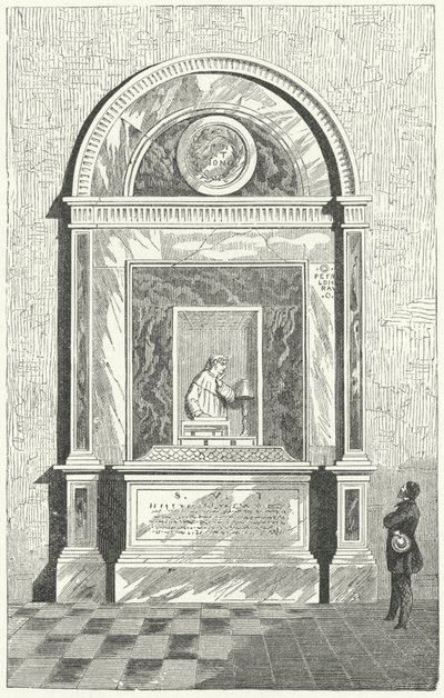 Dantes Grab in Ravenna, Italien (Stich) von German School