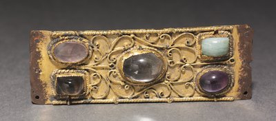 Dekorative Plakette, wahrscheinlich von einem Reliquienschrein von German School