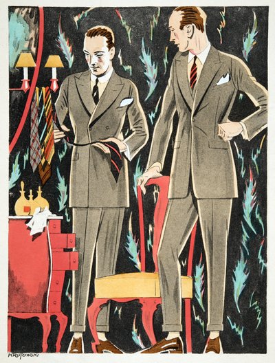 Der Arbiter, Outfits von Fasskessel & Muntmann, aus Styl, veröffentlicht 1922 von German School