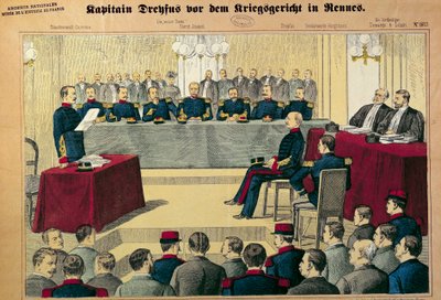 Dreyfus-Affäre: Der Revisionsprozess von Hauptmann Dreyfus von German School