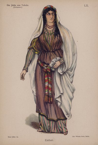 Esther, aus Die Jüdin von Toledo von Franz Grillparzer von German School