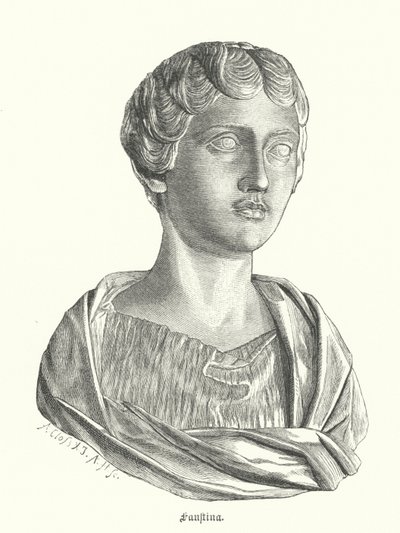 Faustina die Jüngere, Ehefrau des römischen Kaisers Marcus Aurelius von German School