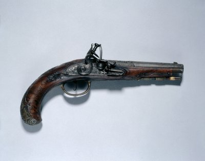Steinschlosspistole, Laufmacher Johann Andreas Kuchenreuter (1716-1795), ca. 1750 von German School