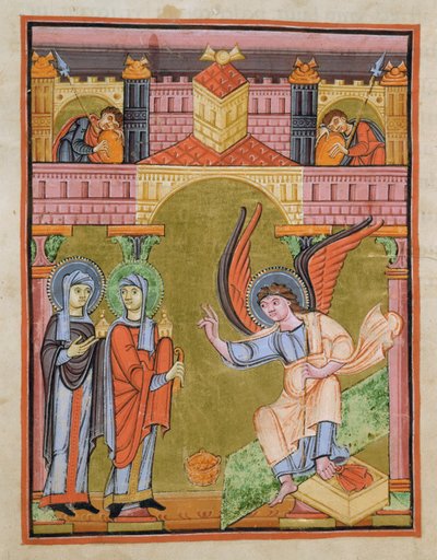 Fol. 33v aus dem Evangeliar der Reichenau-Schule, Codex F. II. 1 von German School