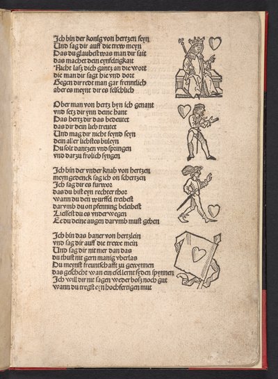 Schicksale aus Spielkarten, um 1510 von German School