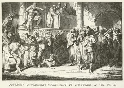 Friedrich Barbarossas Bestrafung der Friedensstörer von German School