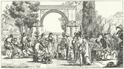 Garten in der Renaissance in Florenz von German School