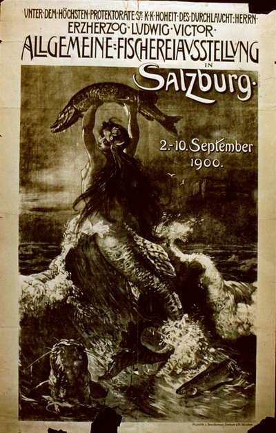 Allgemeine Fischereiausstellung in Salzburg, 1900 von German School