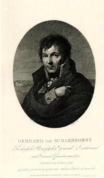 Gerhard Johann David von Scharnhorst, 1884-90 von German School