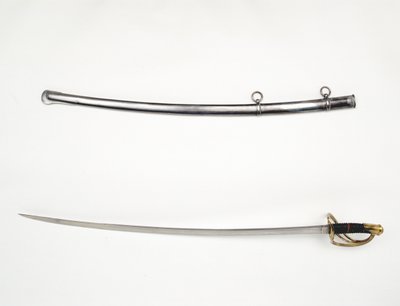 Deutscher Kavalleriesäbel und Scheide, Orange Free State Artillerie, Südafrika von German School