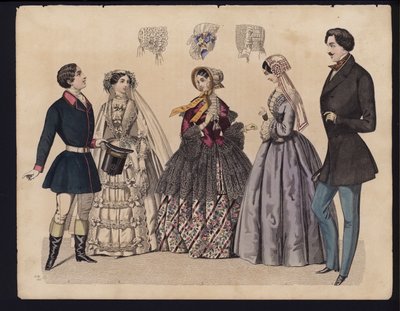 Deutsche Modeplatte, Mitte 19. Jahrhundert von German School