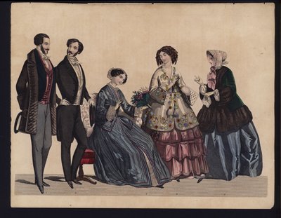 Deutsche Modeplatte, Mitte 19. Jahrhundert von German School