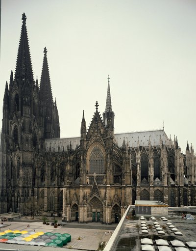 Gotische Kunst: Ansicht des Kölner Doms von German School