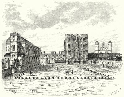Hampton Court Palace, Richmond upon Thames (Stich) von German School