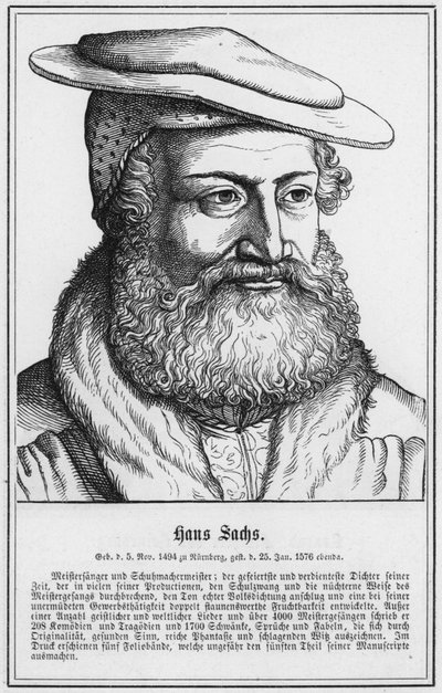 Hans Sachs von German School