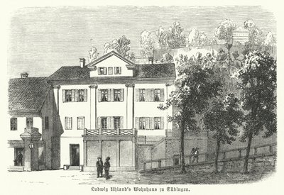 Heimat des deutschen Dichters, Philologen und Literaturhistorikers Ludwig Uhland, Tübingen von German School