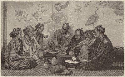 Japanisches Mahl (Stich) von German School