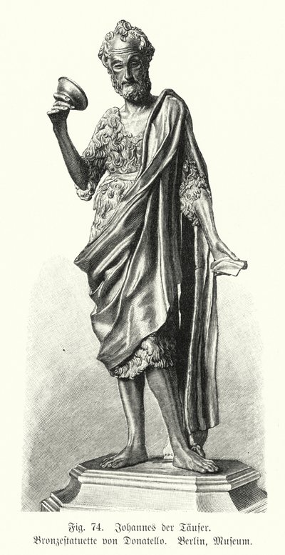 Johannes der Täufer (Bronzestatue) von German School
