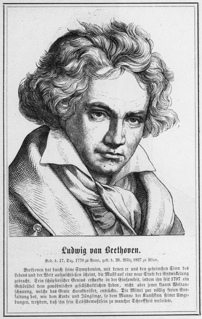 Ludwig van Beethoven (Stich) von German School