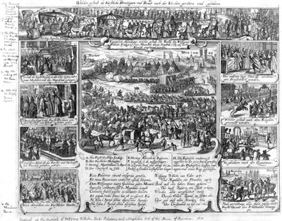 Hochzeitsfeierlichkeiten von Wolfgang Wilhelm, Pfalzgraf von Neuburg und Magdalena von Bayern im Jahr 1613 von German School