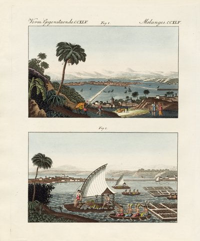 Mexiko-Stadt mit seinen Umgebungen und schwimmenden Gärten von German School