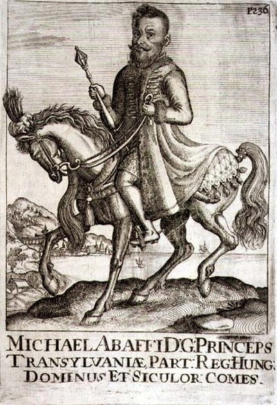 Michael Apafi (1632-90) Fürst von Siebenbürgen, Illustration aus einem Buch über die osmanischen Feldzüge in Europa, graviert von Paul Furst (ca. 1605-66) von German School