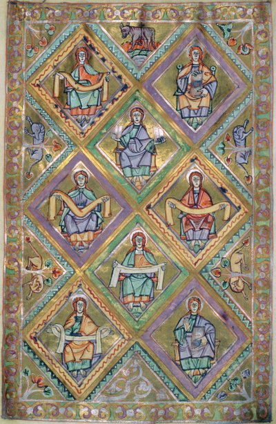 Ms. Czart. 1207 IV, fol.10v Das Leben Christi nach Matthäus, aus dem Evangeliarium der Kathedrale von Plock ca. 1075 von German School