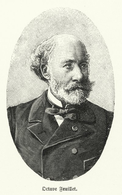 Octave Feuillet, französischer Romanautor und Dramatiker (Lithografie) von German School