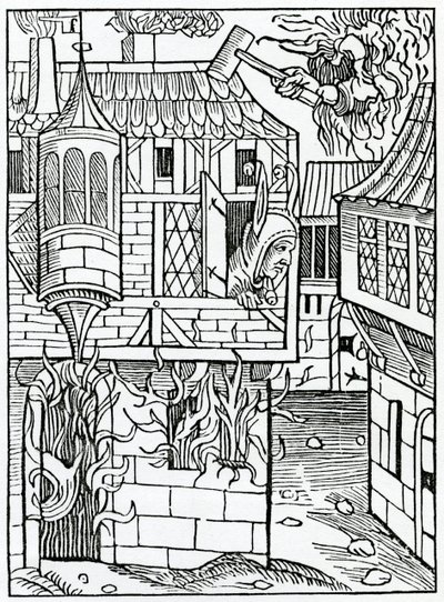 Von Prahlerei oder Vertrauen in das Glück, Illustration aus Alexander Barclays englischer Übersetzung von 